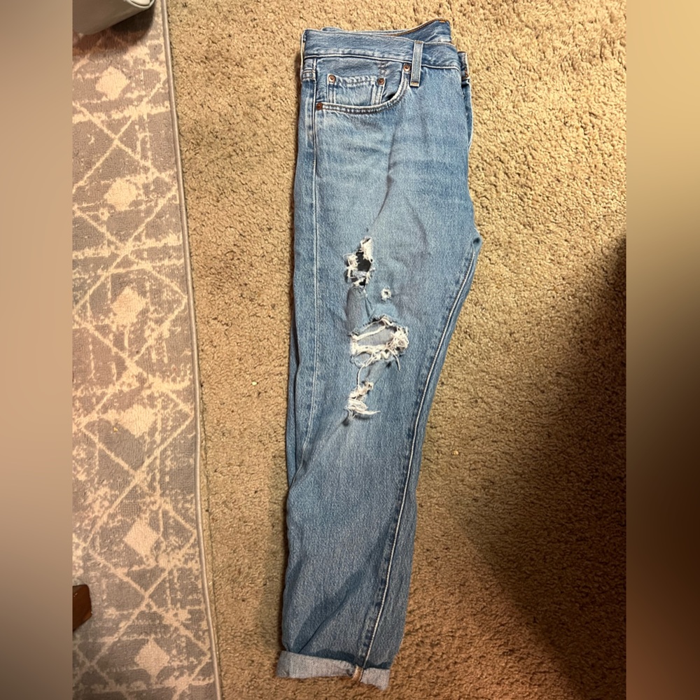 Ripped Levi’s jeans